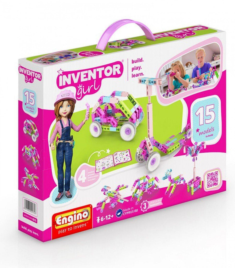 ENGINO Inventor Girl 15 Models Educational Construction Playset - TOYBOX Toy Shop