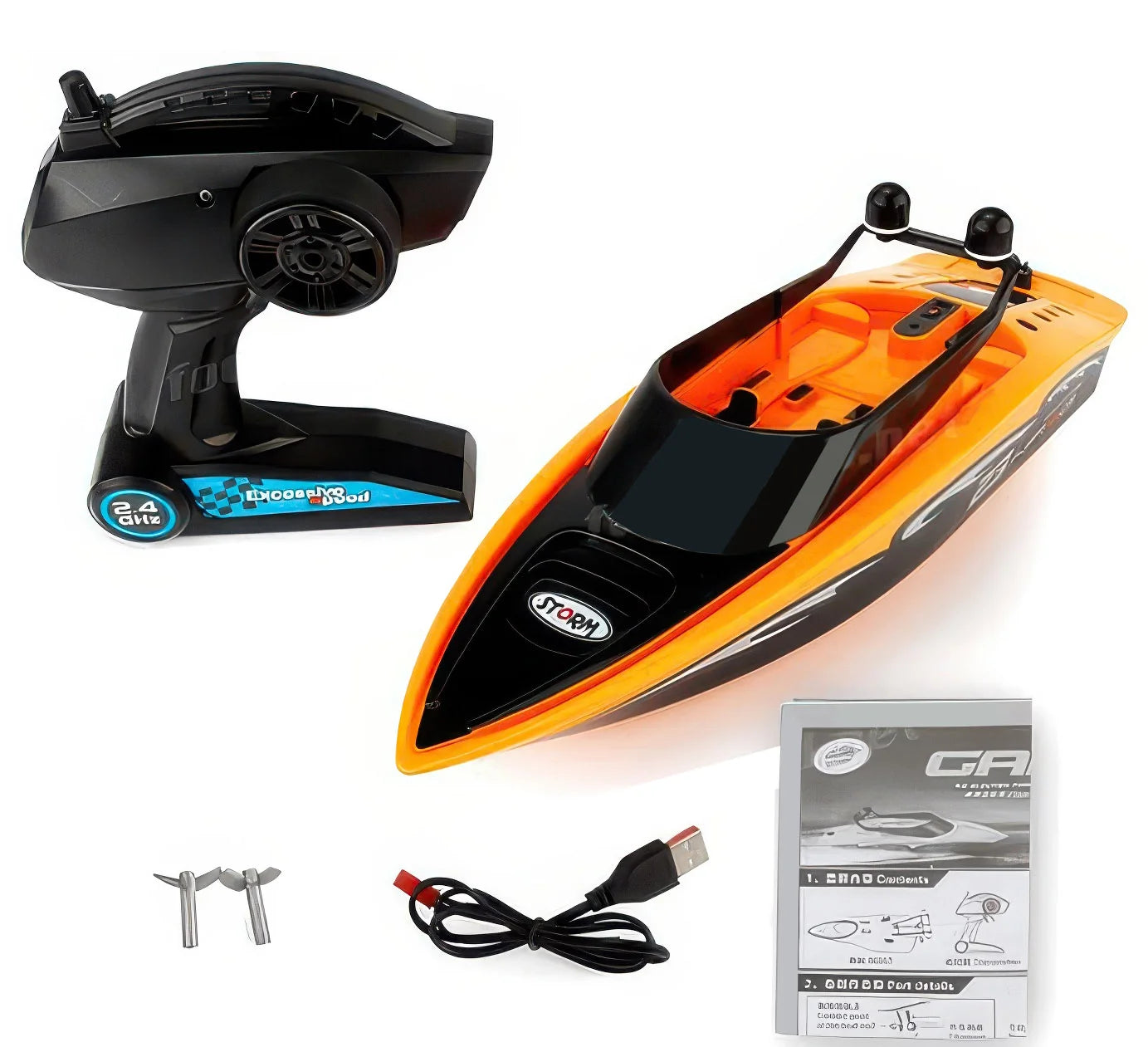 Excessive Speed RC Remote Controlled Toy Racing Boat Assorted TOYBOX