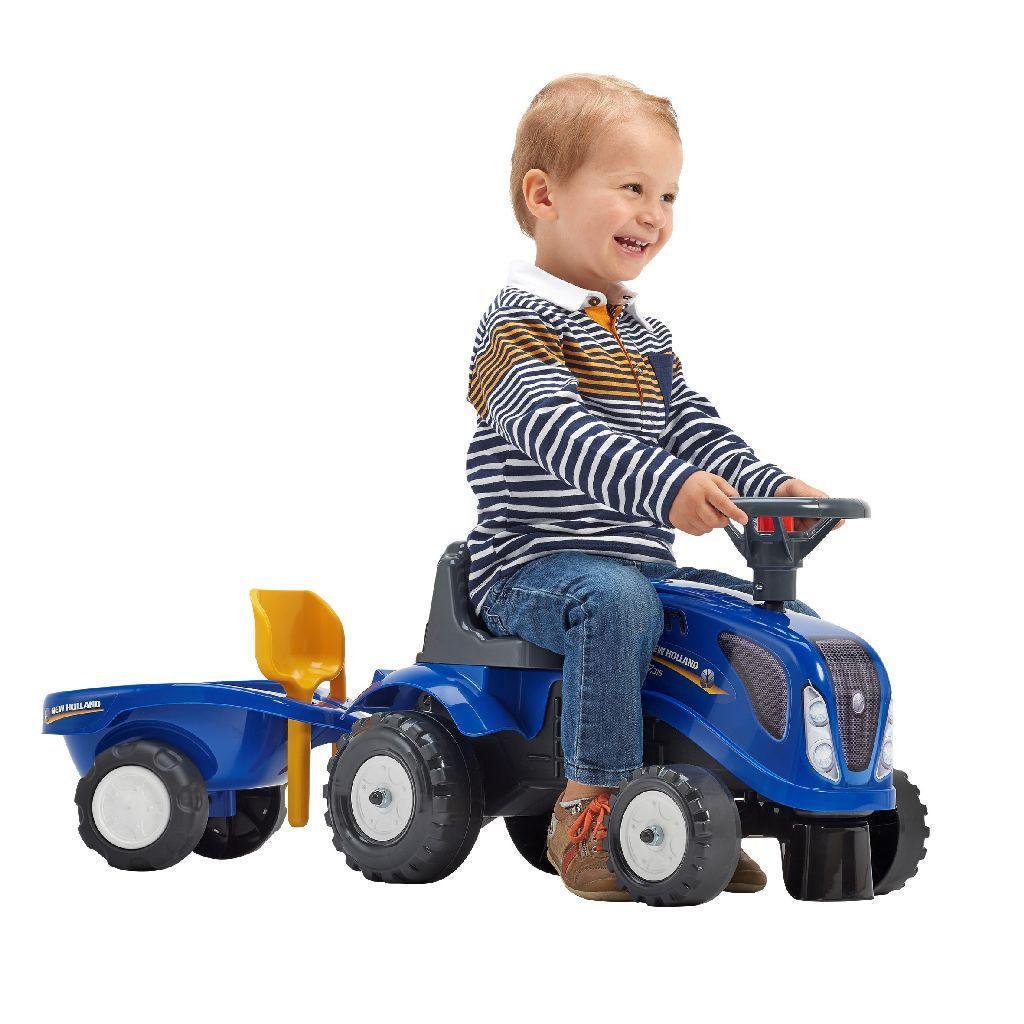 Falk Baby New Holland Ride-On Toddler Tractor Set - TOYBOX Toy Shop
