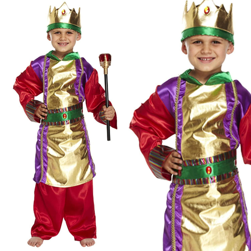 Fancy Dress Child King Costume - Size Small - TOYBOX Toy Shop
