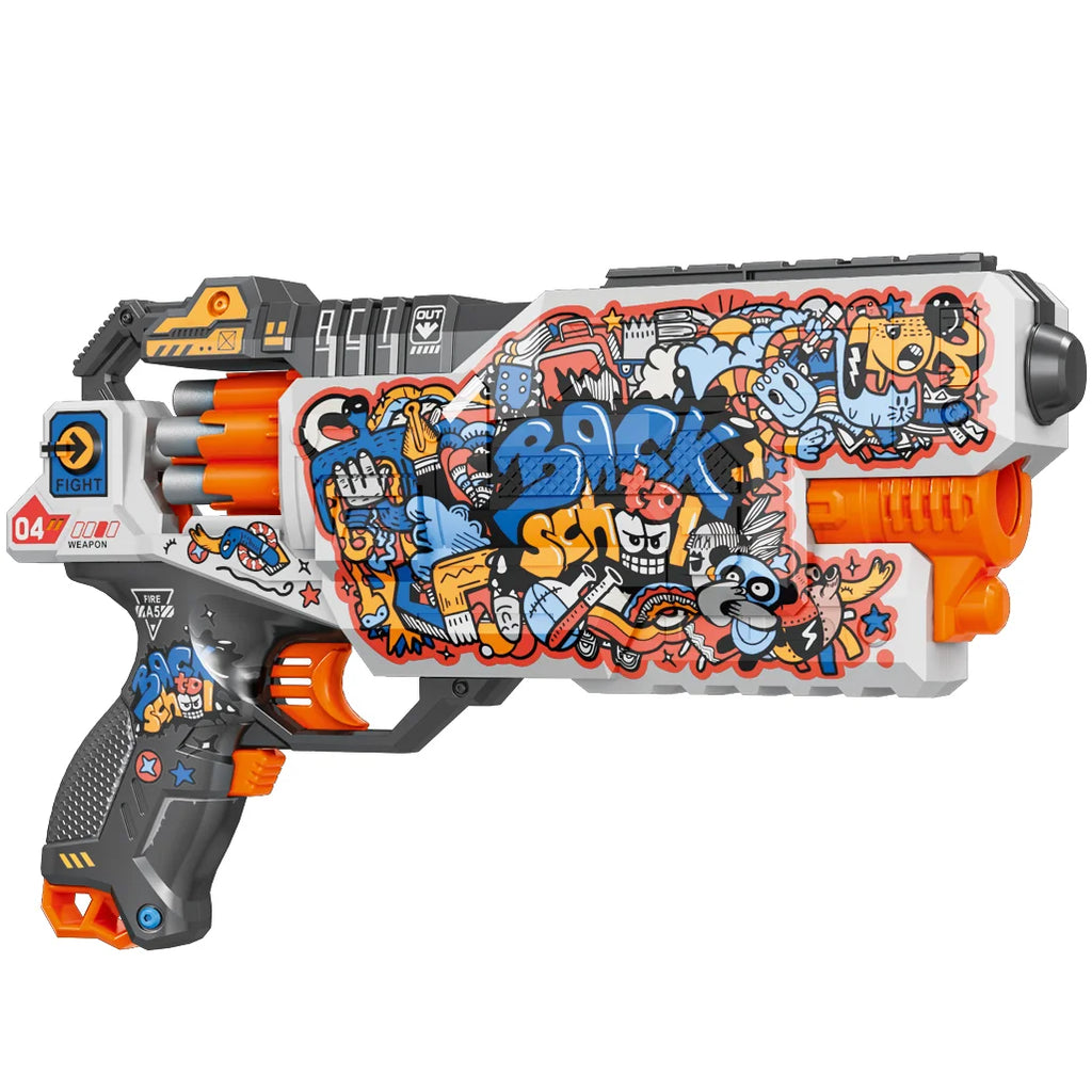 Fast Pioneer Electric Soft Bullet Toy Gun-Attached 24pcs Bullets - TOYBOX Toy Shop