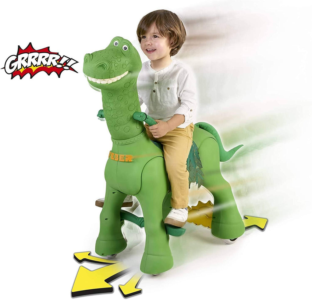 FEBER My Friendly Dino Dinosaur 12V Battery Rideon with Sounds - TOYBOX Toy Shop