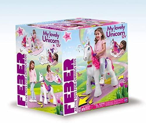 FEBER My Lovely Unicorn 12V Battery Ride-On - TOYBOX Toy Shop