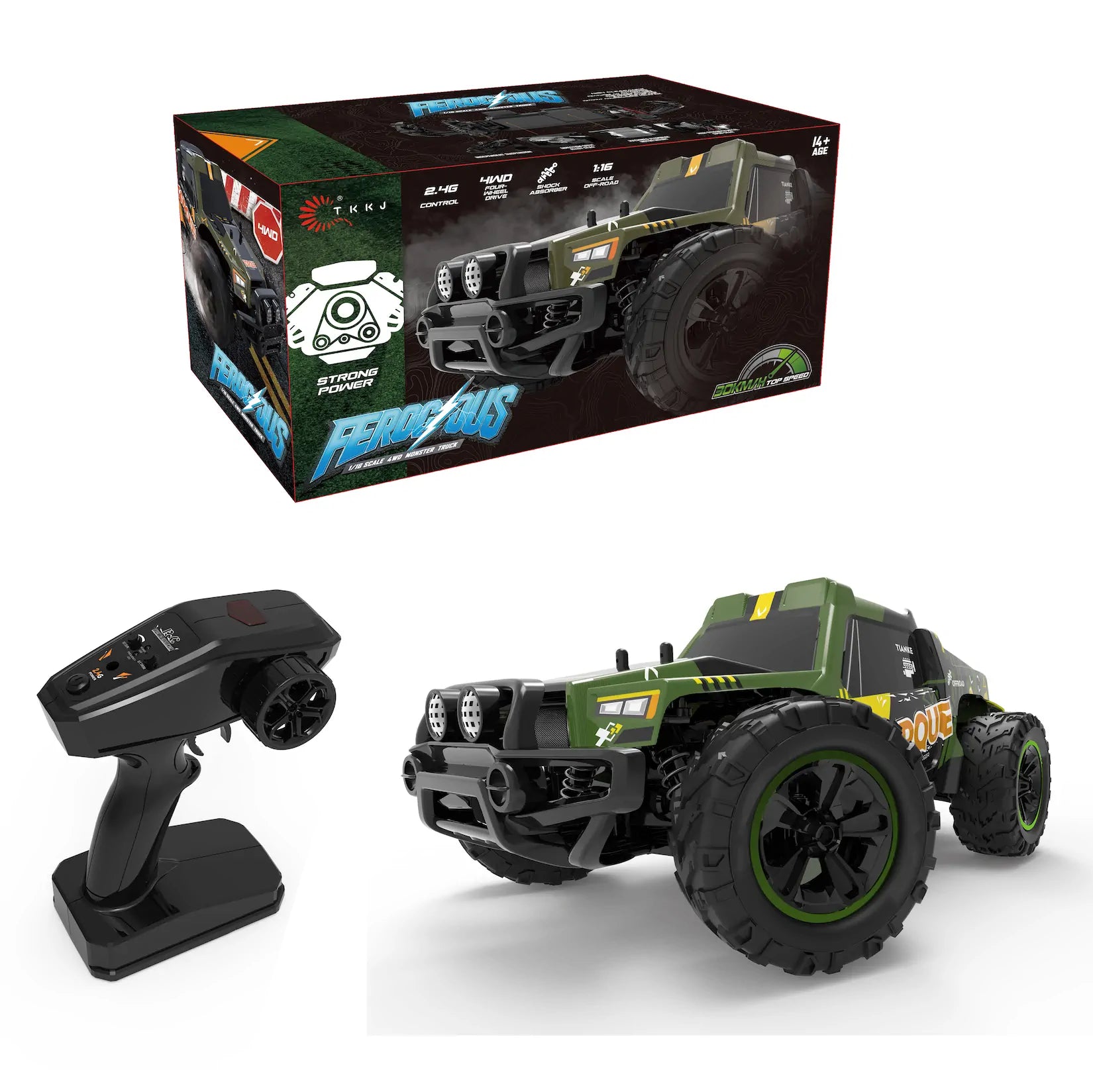 FEROCIOUS RC Monster Truck TOYBOX