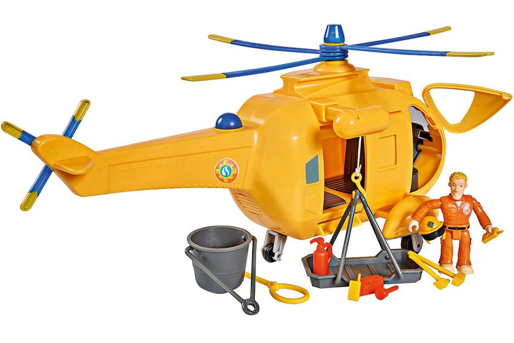 Fireman Sam Large Helicopter Wallaby II with Action Figure - TOYBOX Toy Shop
