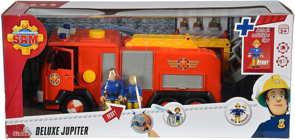 Fireman Sam Jupiter Deluxe Fire Engine With Two Figures - TOYBOX Toy Shop