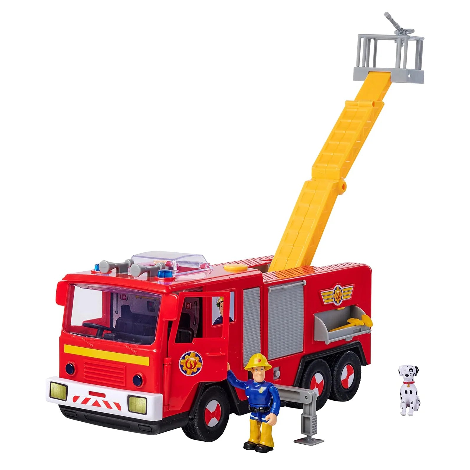 Fireman Sam Jupiter Deluxe Fire Engine With Two Figures TOYBOX