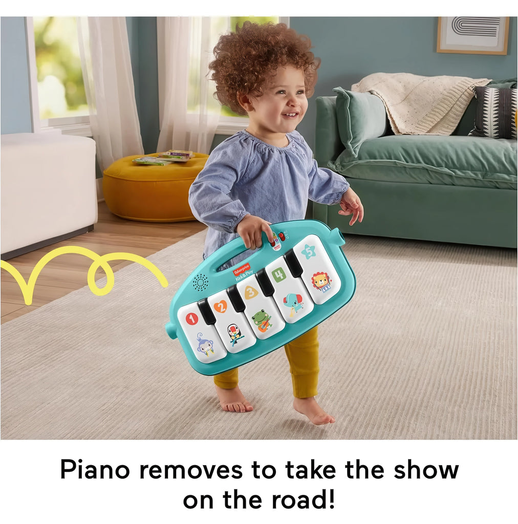 Fisher-Price Baby Activity Mat Glow and Grow Kick & Play Piano Gym