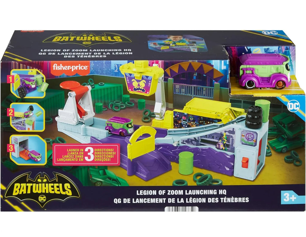 Fisher Price Batwheels Legion of Zoom Deluxe Launch Pad HQ - TOYBOX Toy Shop