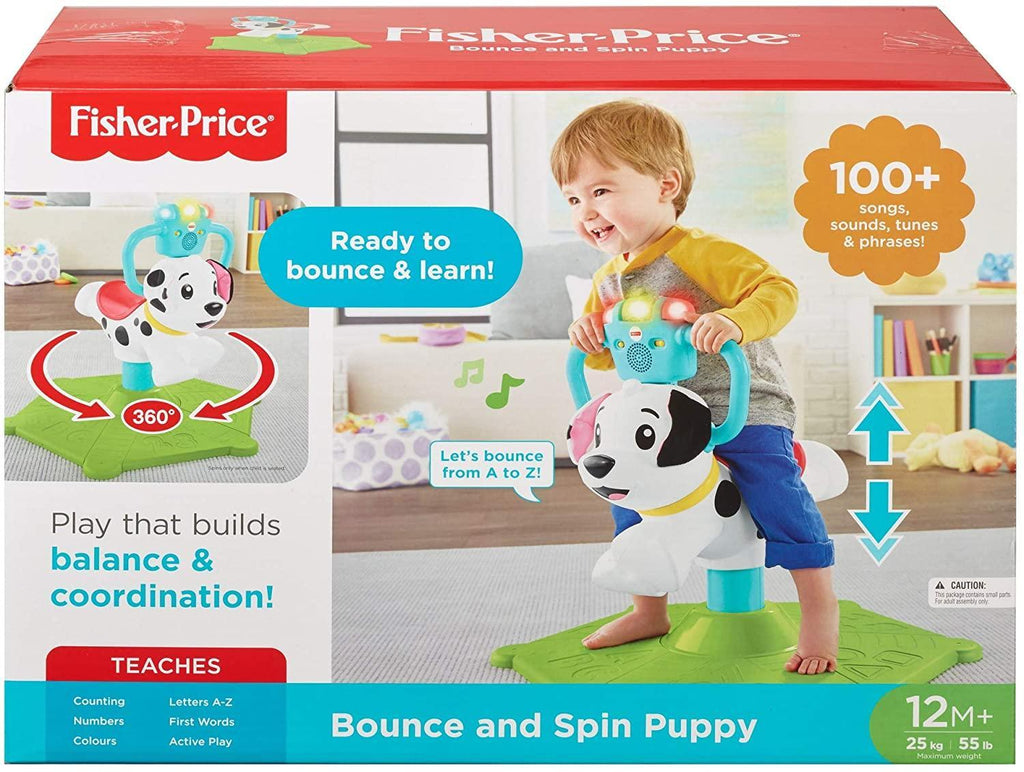 Fisher-Price Bounce and Spin Puppy - TOYBOX Toy Shop