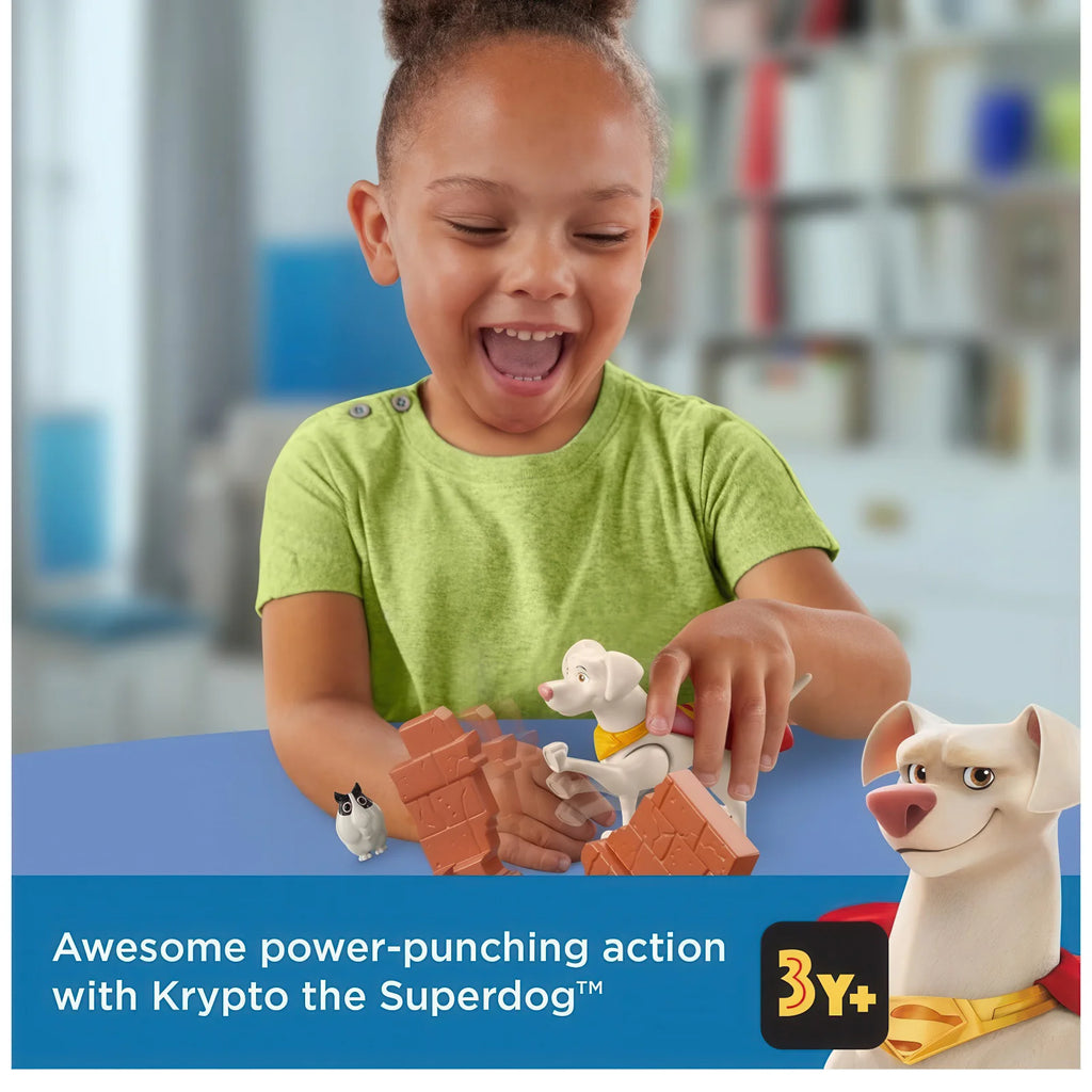 Fisher-Price DC League of Super-Pets Hero Punch Krypto Poseable Figure - TOYBOX Toy Shop