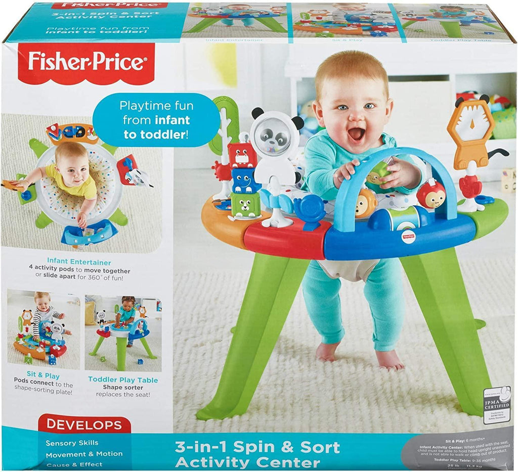 Fisher-Price GGC60 3-in-1 Spin and Sort Activity Centre - TOYBOX Toy Shop