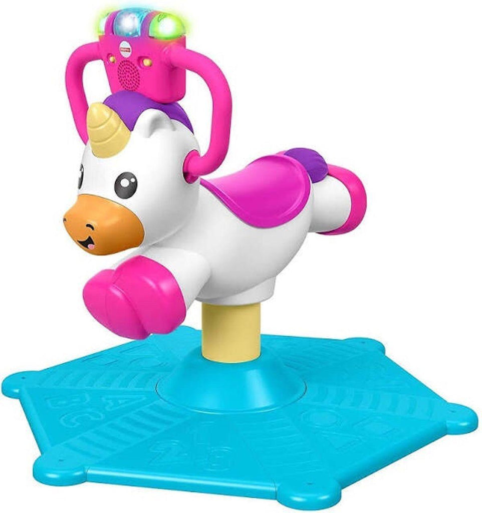 Fisher-Price GHY50 Bounce and Spin Unicorn - TOYBOX