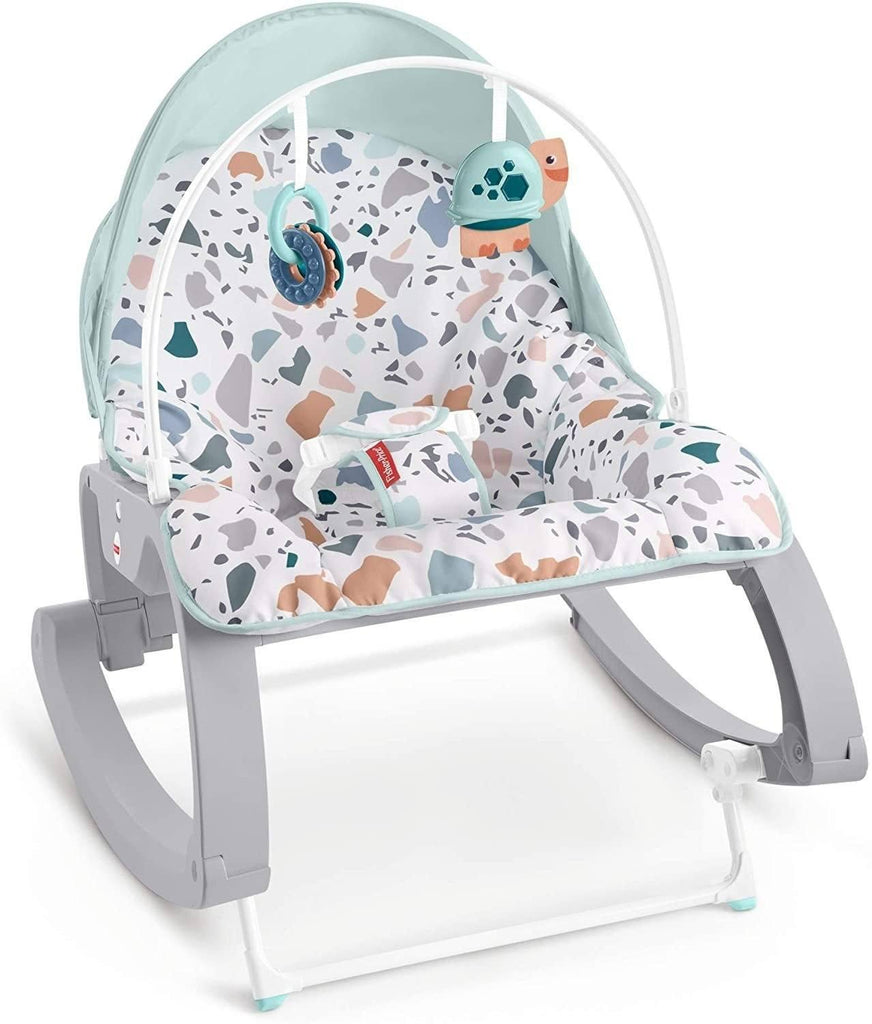 Fisher-Price GMD21 Deluxe Infant-to-Toddler Rocker, Multi-Coloured - TOYBOX