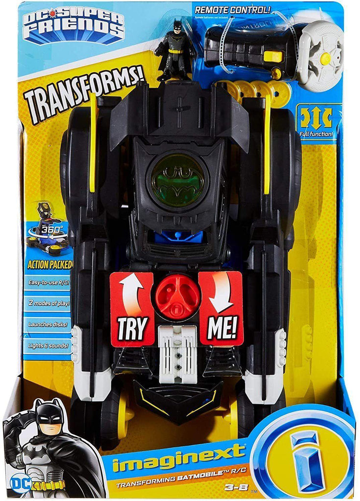 Fisher-Price Imaginext DC Super Friends Transforming Batmobile R/C - TOYBOX Toy Shop