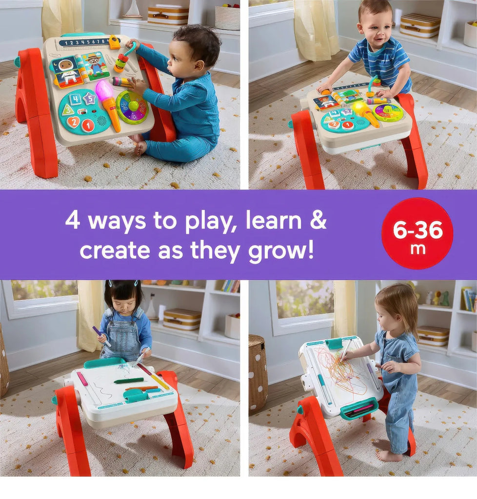 Fisher-Price Laugh & Learn 4-in-1 Activity Table and Artistic Easel