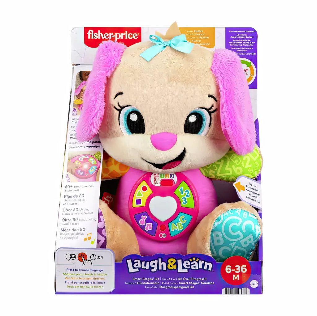 Fisher-Price Laugh & Learn Smart Stages Sis Pink Plush