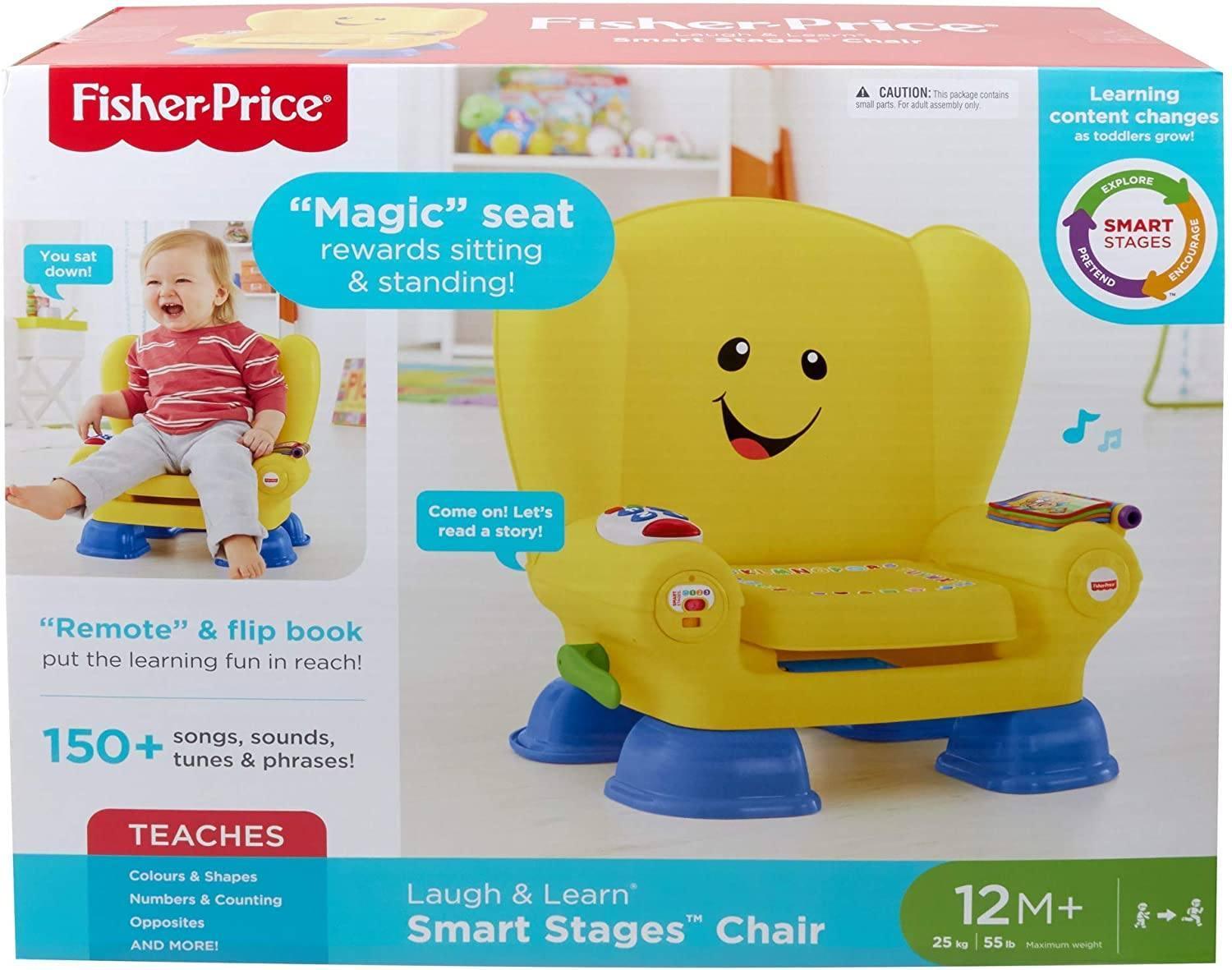 Level Fun Chair Fisher-Price Laugh & Learn Smart Stage Yellow Activity Chair | Buy ...