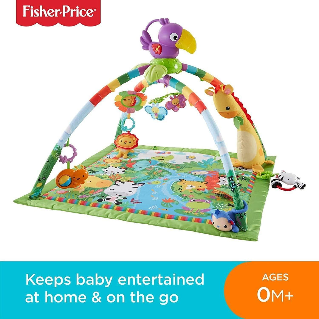 Fisher-Price Rainforest Gym, Baby Playmat with Music and Lights - TOYBOX Toy Shop