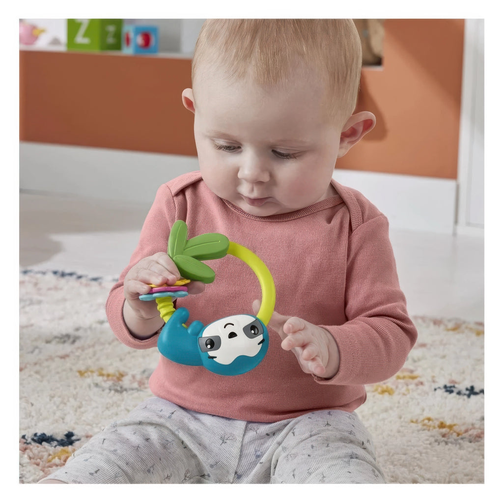Fisher-Price Slide & Clack Sloth Rattle