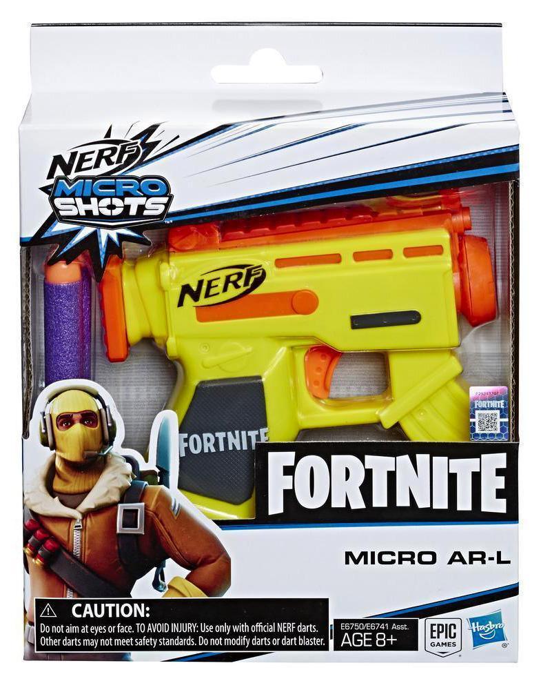 Fortnite Micro AR-L Nerf MicroShots Dart-Firing Toy Blaster - TOYBOX Toy Shop