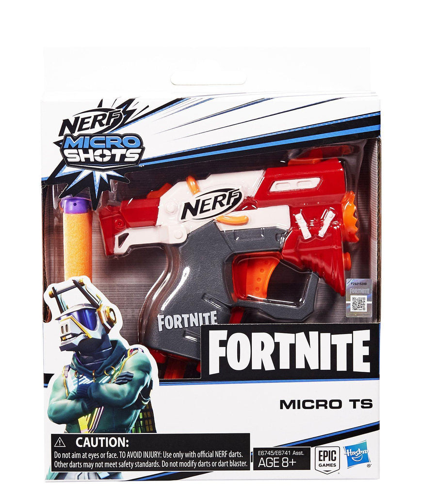 Fortnite TS Nerf MicroShots Dart-Firing Toy Blaster and 2 Nerf Darts - TOYBOX