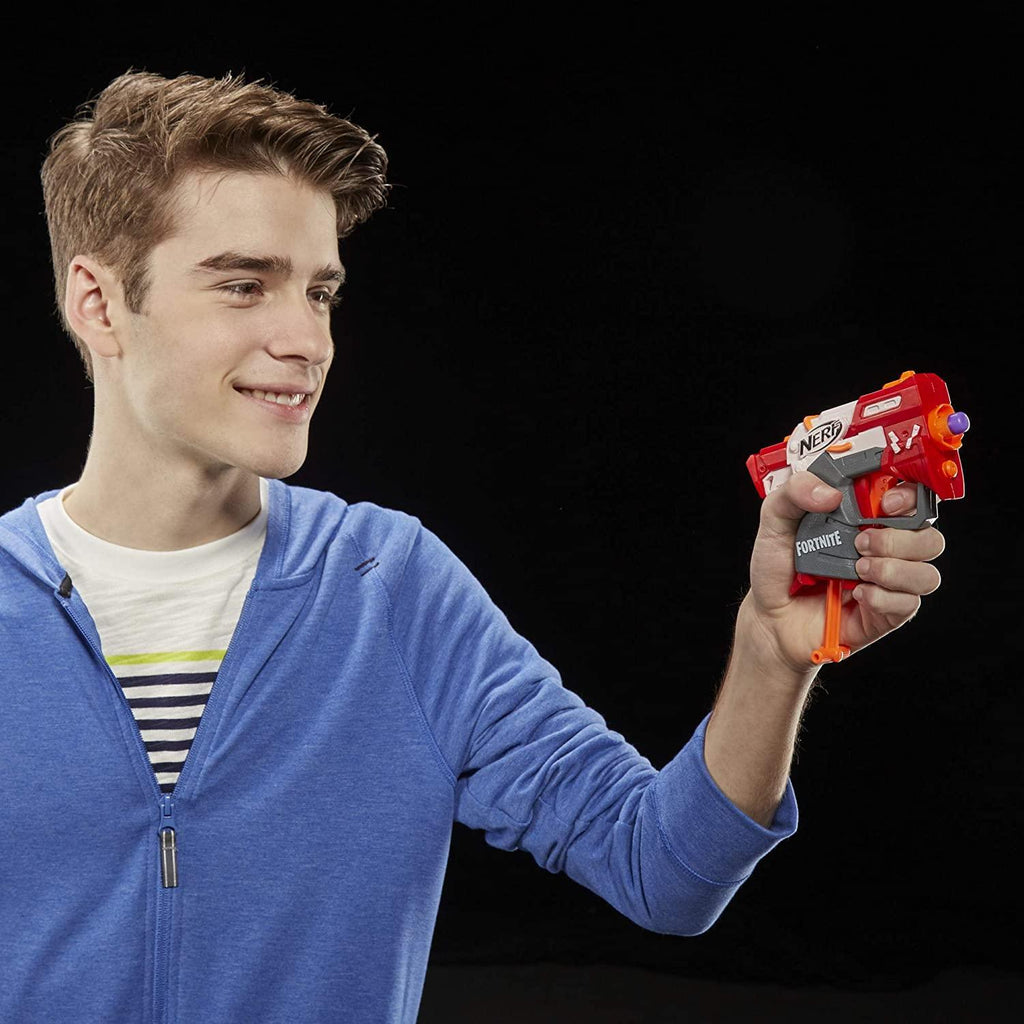 Fortnite TS Nerf MicroShots Dart-Firing Toy Blaster and 2 Nerf Darts - TOYBOX Toy Shop