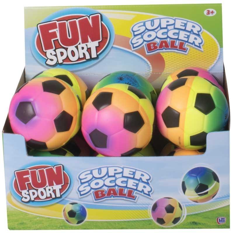 Fun Sport Rainbow Soft Super Soccer Ball 10cm - TOYBOX Toy Shop