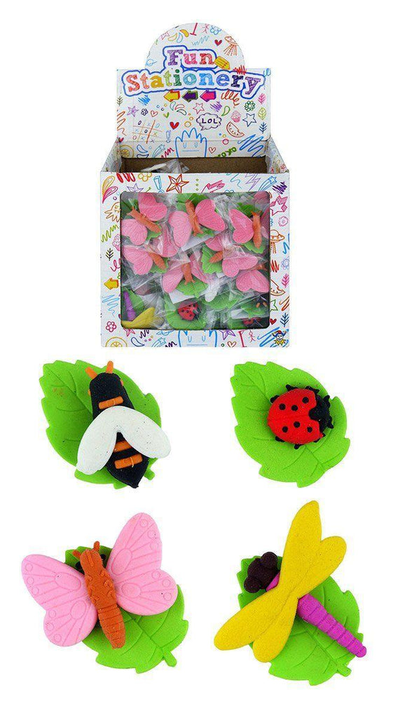 Fun Stationery Insects Erasers - TOYBOX Toy Shop