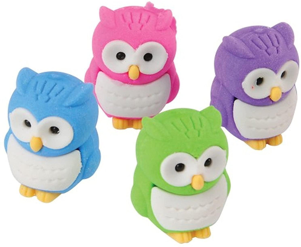 Fun Stationery Owl Eraser - Assorted Colours - TOYBOX Toy Shop