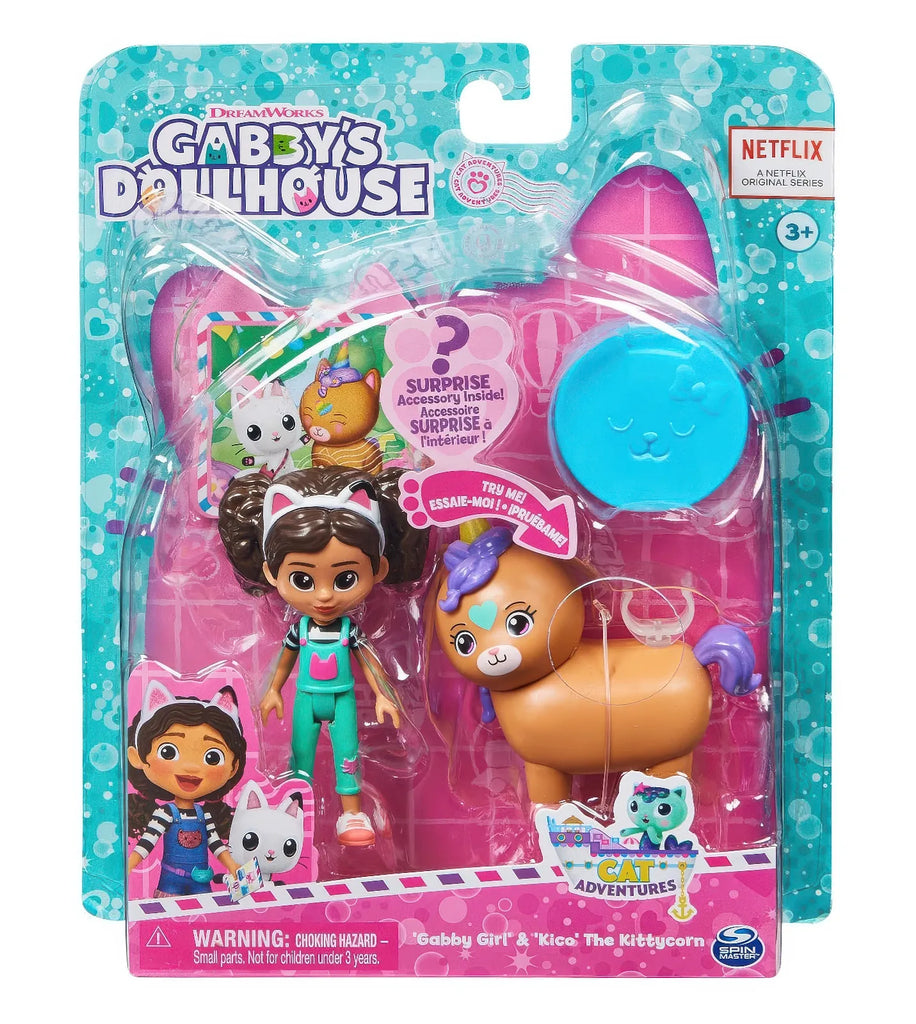 Gabby's Dollhouse Gabby Girl and Kico The Kittycorn Toy Figures Pack