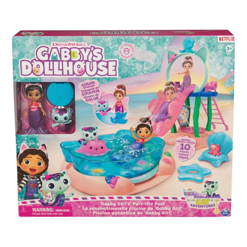 Gabby's Dollhouse Gabby Girl's Purr-ific Pool Playset - TOYBOX Toy Shop