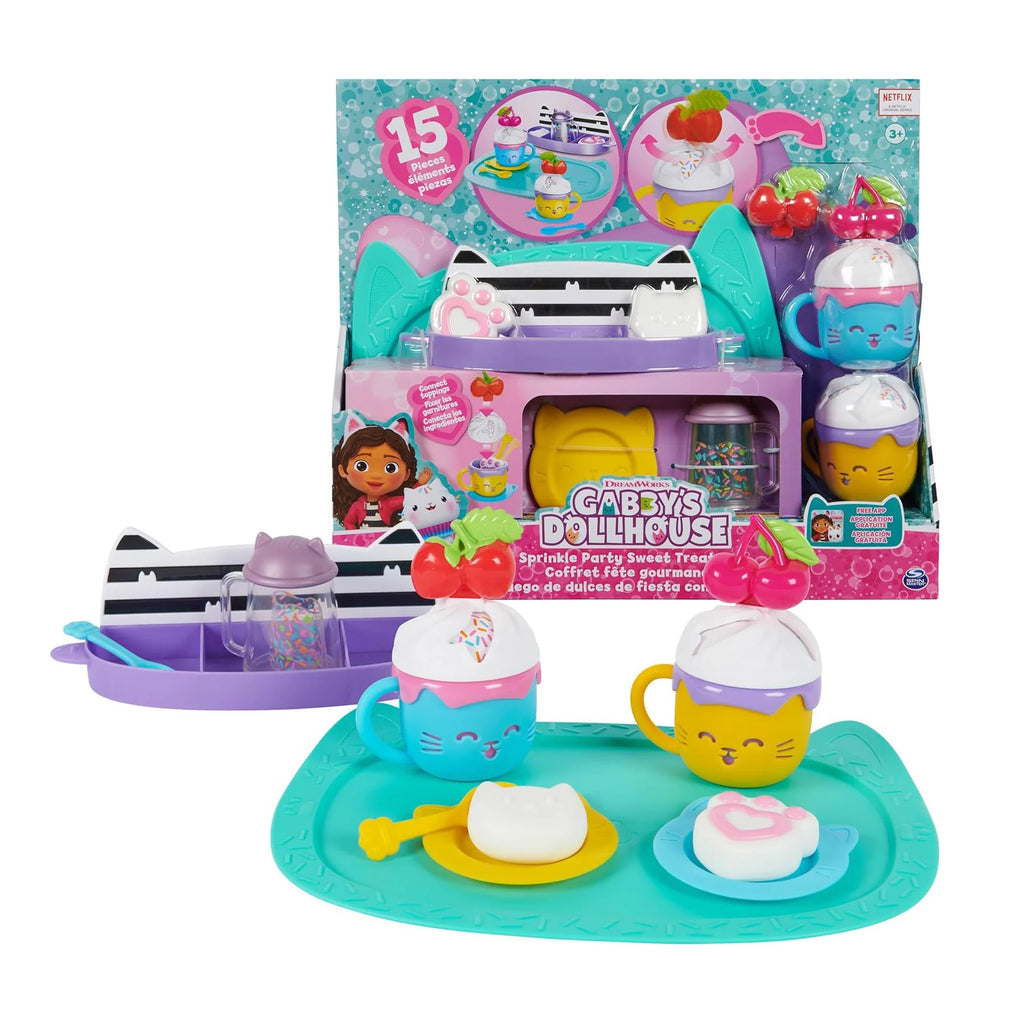 Gabby's Dollhouse Sprinkle Party Service Pretend Playset - TOYBOX Toy Shop