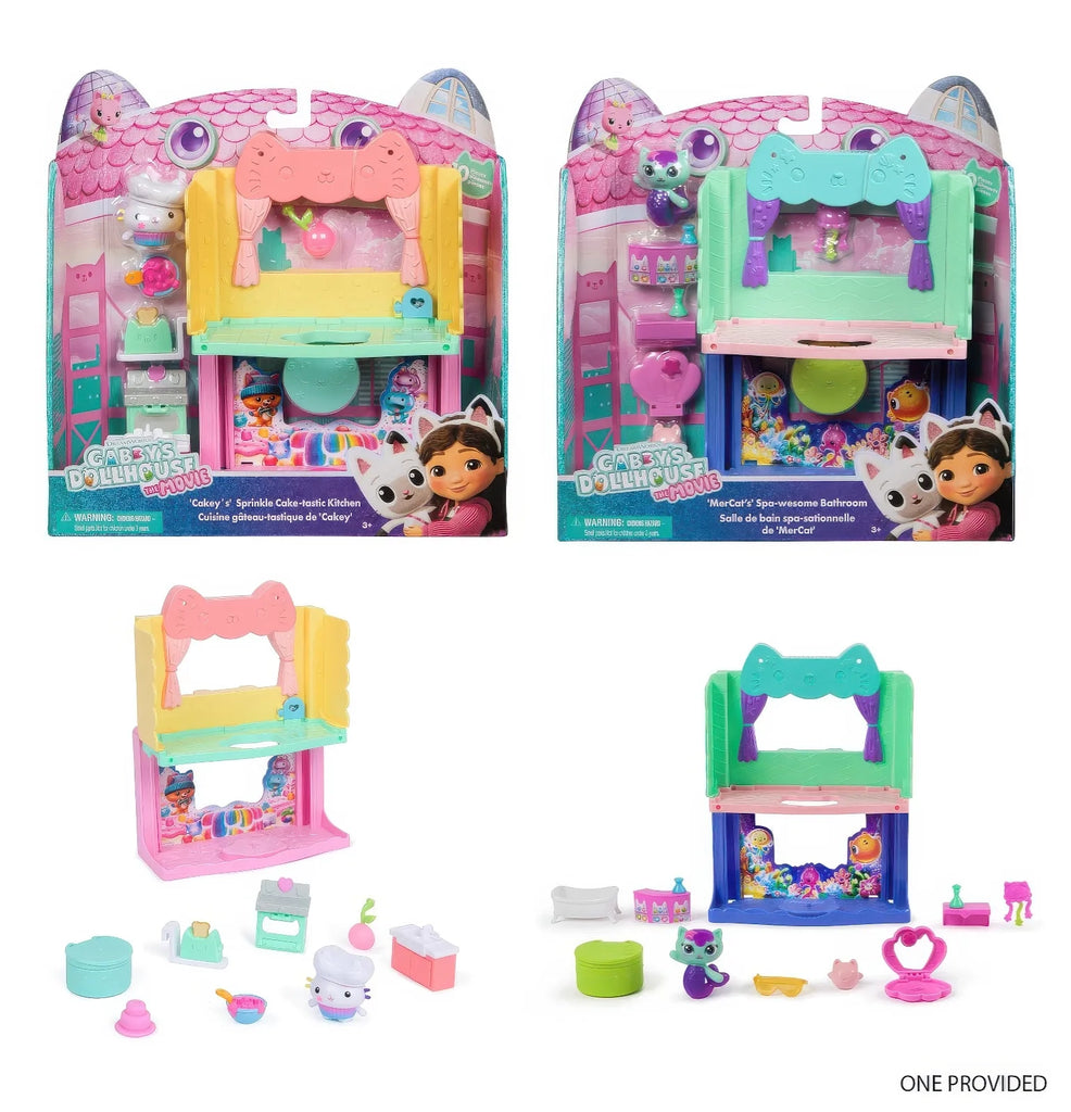 Gabby's Dollhouse Movie Deluxe Rooms Assortment