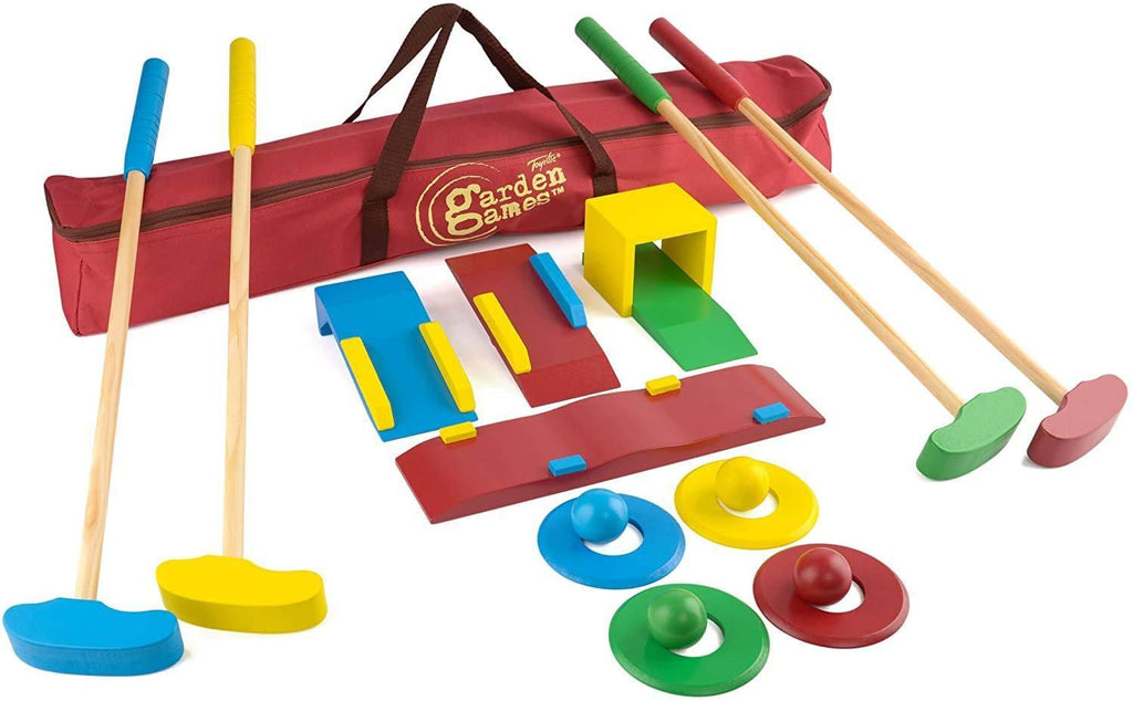 Garden Games Wooden Crazy Golf Set for Kids - TOYBOX Toy Shop