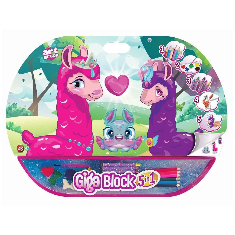 Giga Blocks 5 in 1 Lama Drawing Set - TOYBOX Toy Shop