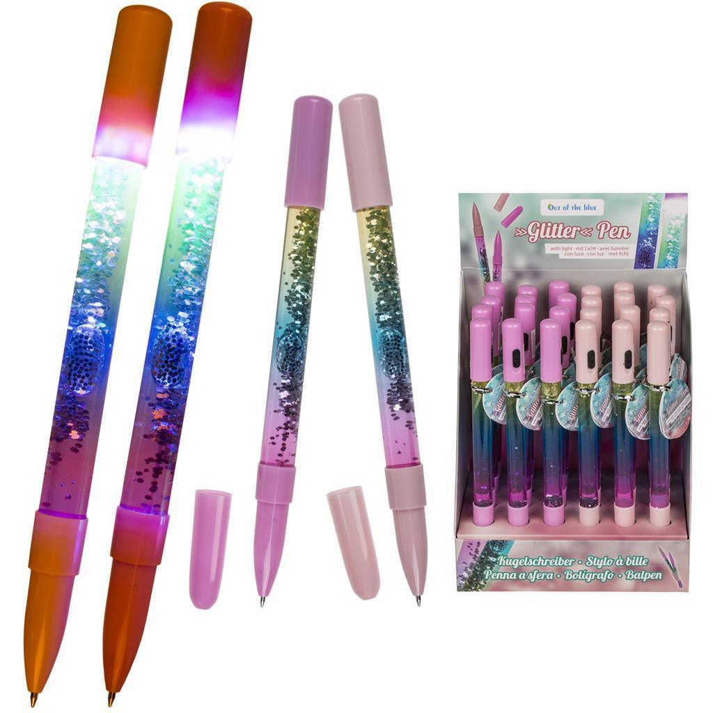 Glitter and Light Pen 15 cm - Assorted - TOYBOX Toy Shop