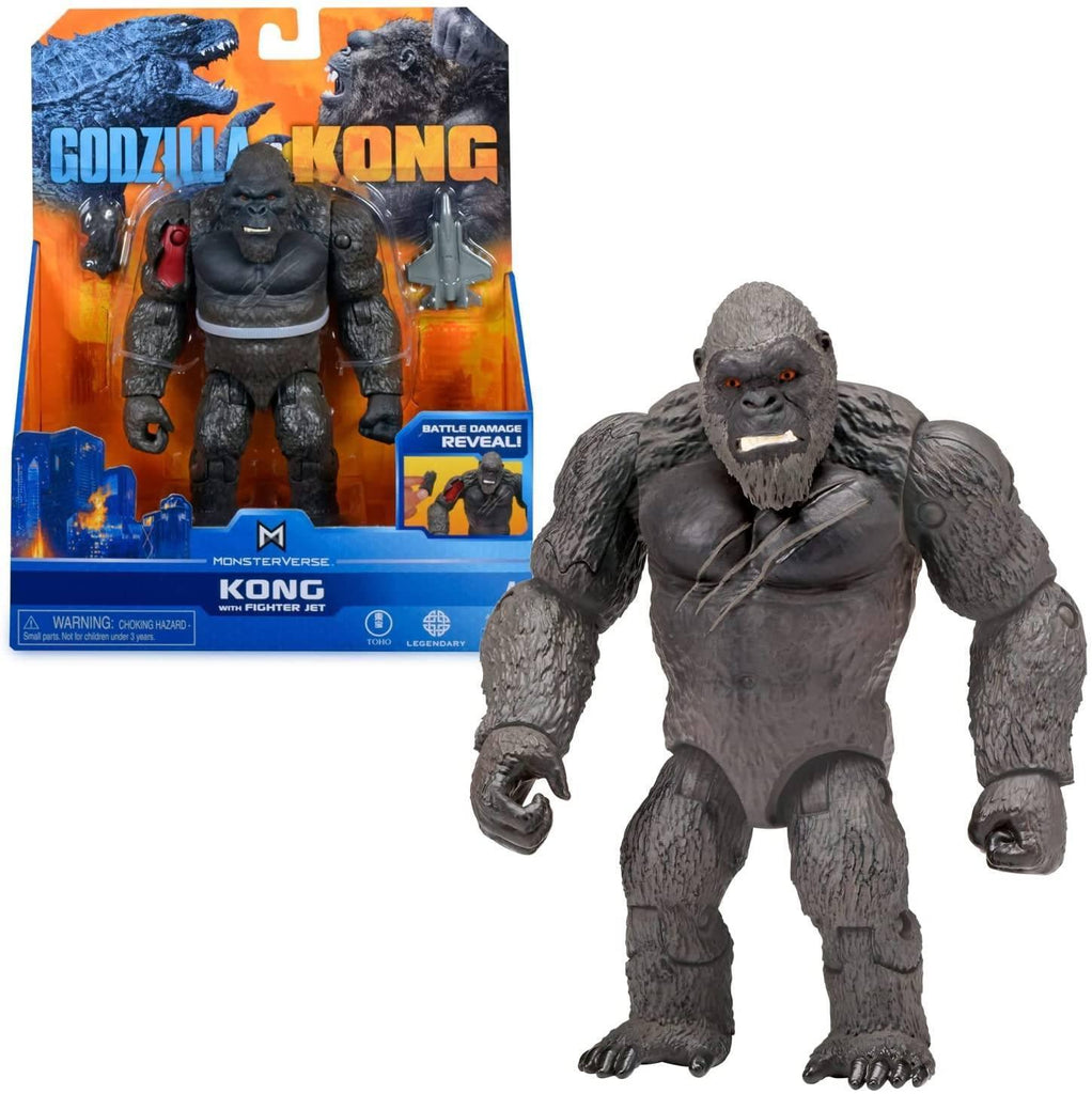 Godzilla vs Kong 6-inch Hollow Earth Monsters - Kong With Fighter Jet - TOYBOX Toy Shop