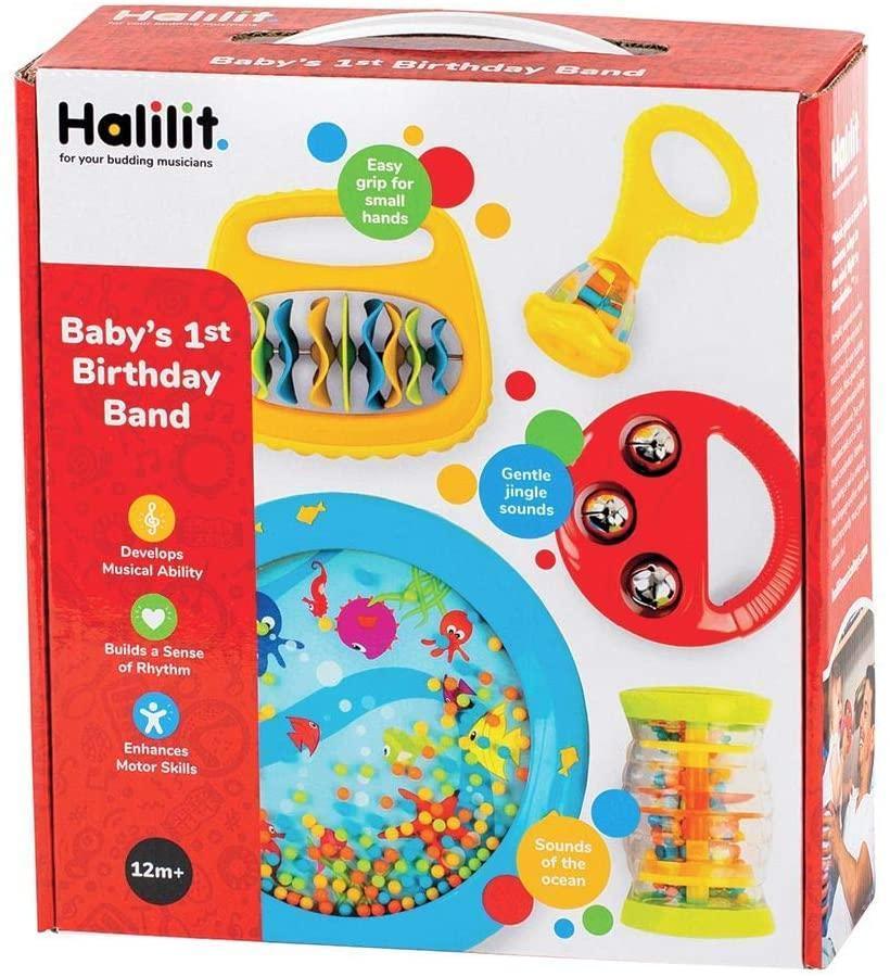 Halilit Baby's First Birthday Band Musical Instrument Gift Set - TOYBOX Toy Shop
