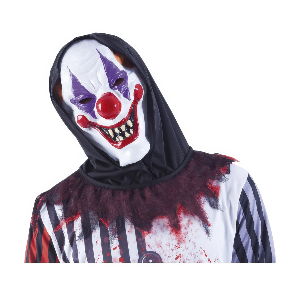 Crazy Clown Mask with Hood