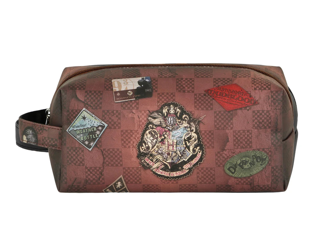 HARRY POTTER Brown Plus Brick Toiletry Bag - TOYBOX Toy Shop