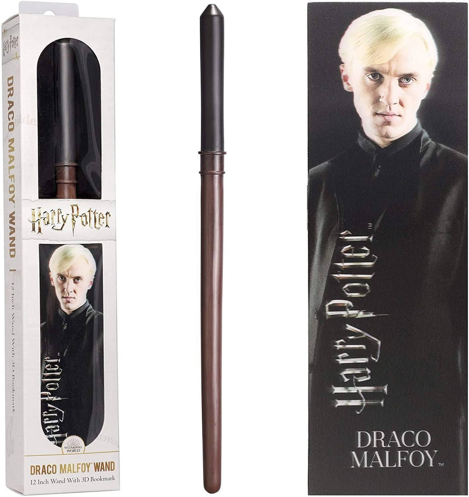 Harry Potter Draco Malfoy Wand 12-inch Wand With 3D Bookmark - TOYBOX Toy Shop