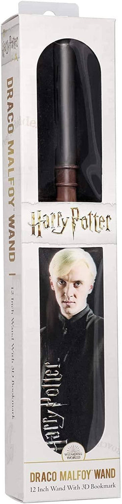 Harry Potter Draco Malfoy Wand 12-inch Wand With 3D Bookmark - TOYBOX Toy Shop