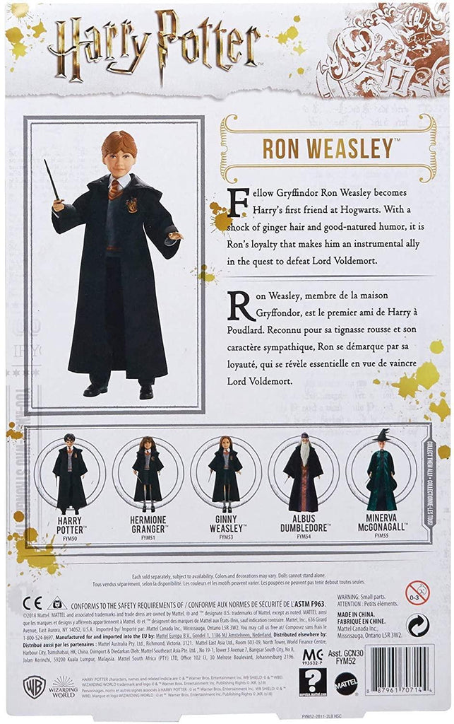 Harry Potter FYM52 Ron Weasley Chamber Of Secrets 10 inch Doll - TOYBOX Toy Shop