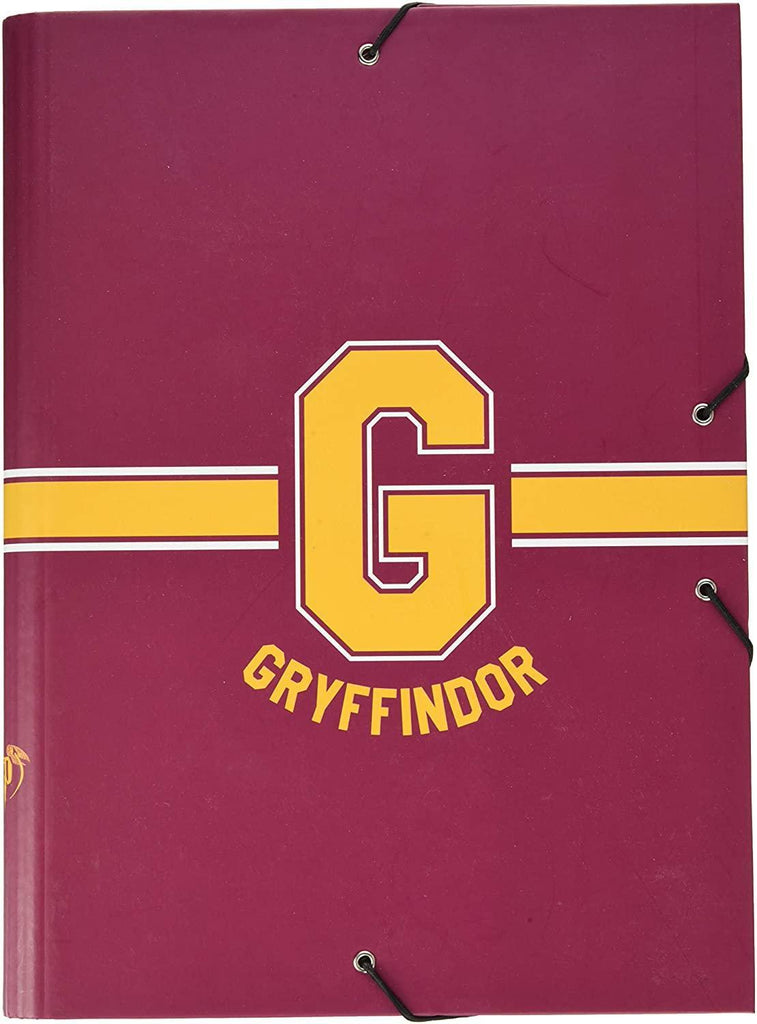 Harry Potter Gryffindor A4 Elasticated Folder - TOYBOX