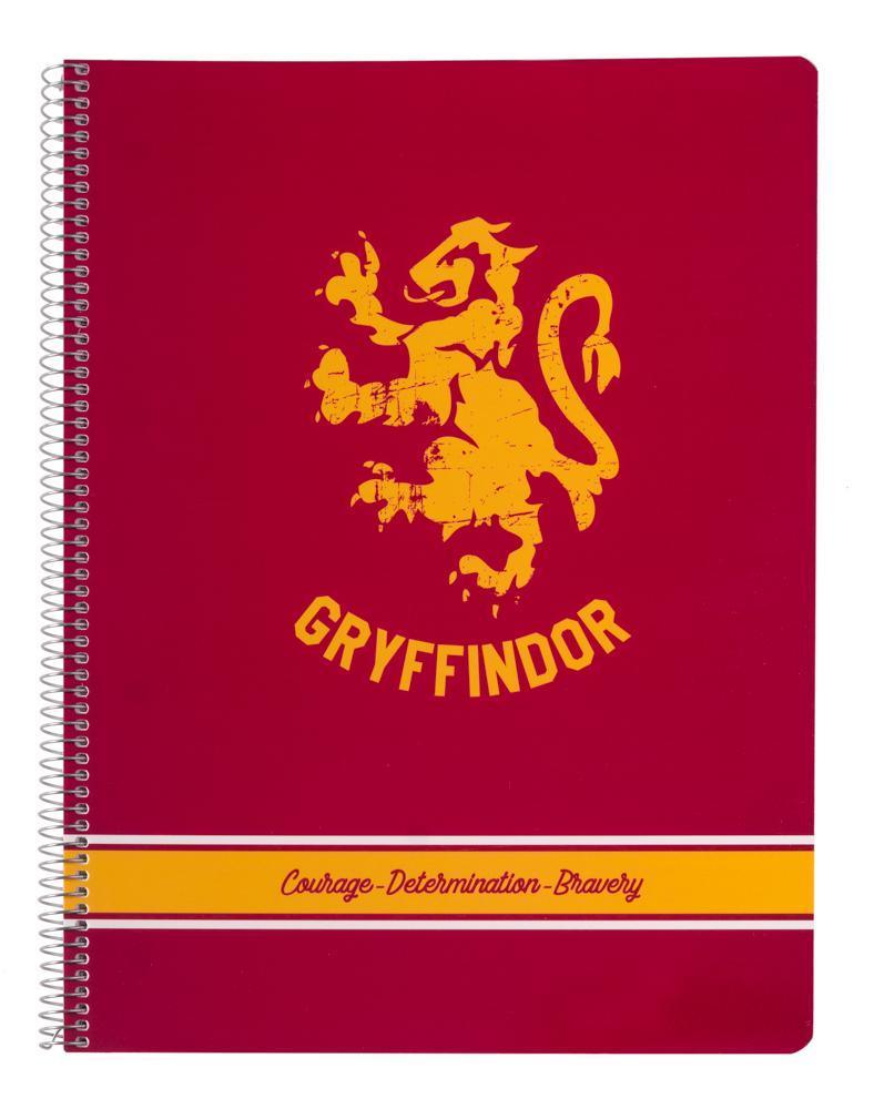 Harry Potter Gryffindor Spiral Bound Ruled Notebook A4 - TOYBOX