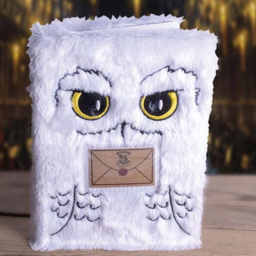 Harry Potter Hedwig A5 Plush Notebook - TOYBOX Toy Shop
