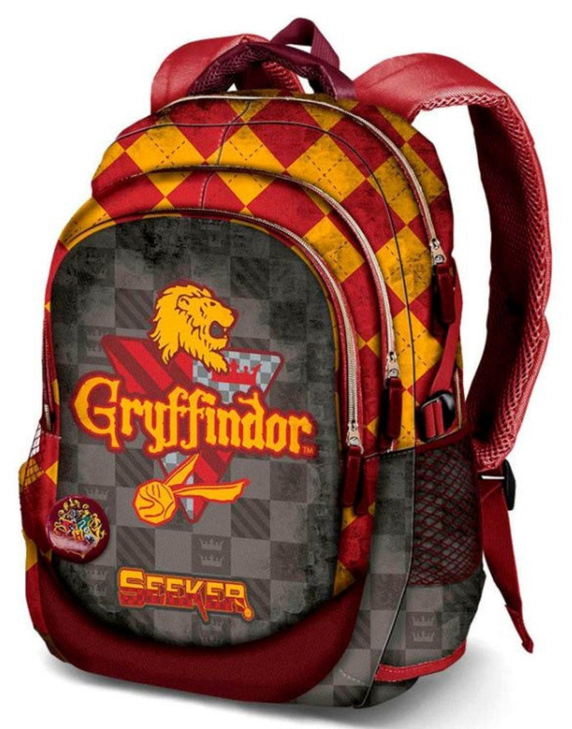 Harry Potter Quidditch Gryffindor Backpack 44cm USB Port + Badge - TOYBOX Toy Shop