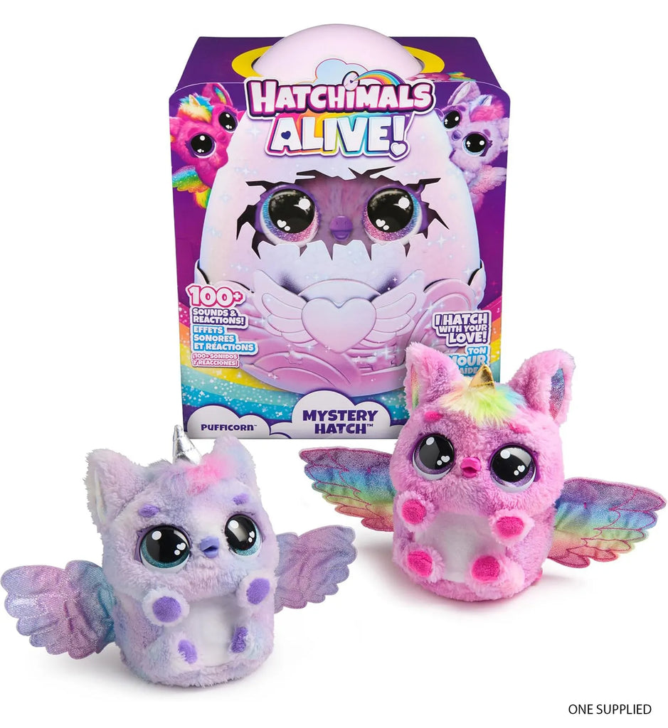 Hatchimals Alive Secret Hatch Interactive Pufficorn - TOYBOX Toy Shop