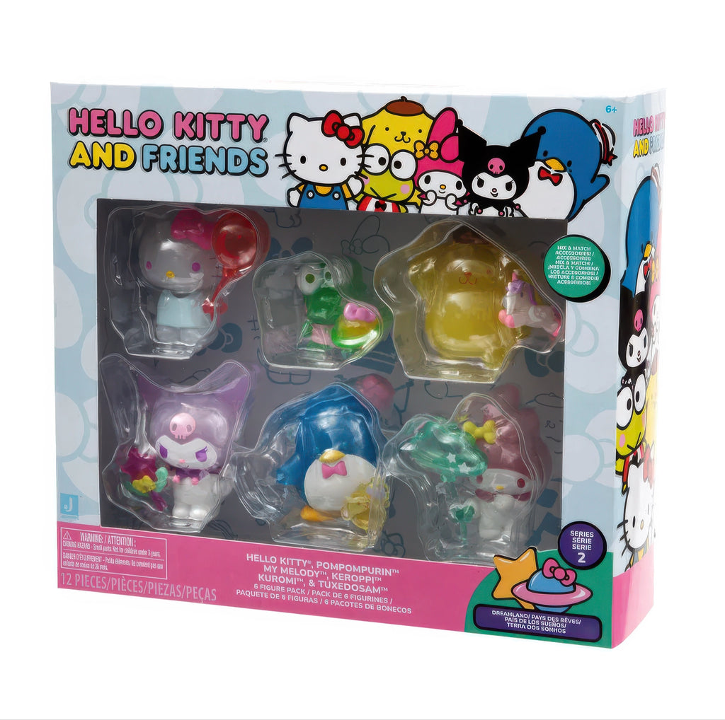 Hello Kitty Figures 5cm - Pack of 6